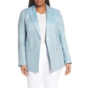 Lafayette 148 Heather Bravado Italian Linen Jacket
